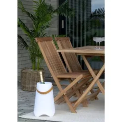 Bristol lampe vinkøler genopladelig hvid. New