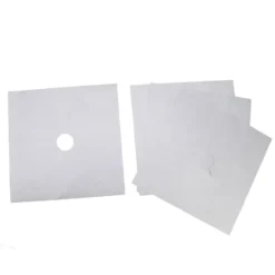 Brænderbeskyttelsessæt til komfur - Non-stick beskyttelsesmåtter til gaskomfur - 4 dele, sølv, 27x27 cm Online