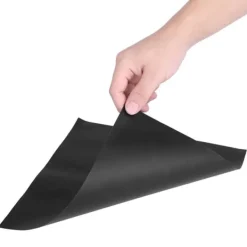 Brænderbeskyttere til gaskomfur - Sæt med 4, non-stick oliebeskyttelsesmåtter (sort) Outlet