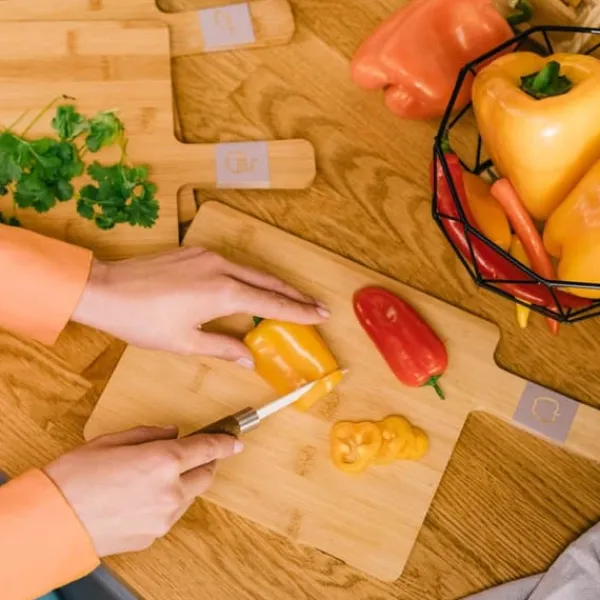 Brætsæt | BAMBUS | med håndtag | 4 stk. | 812960 Hot