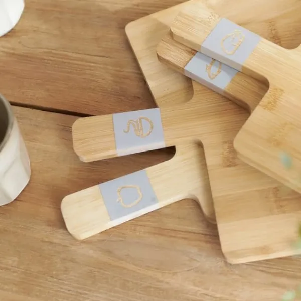 Brætsæt | BAMBUS | med håndtag | 4 stk. | 812960 Hot