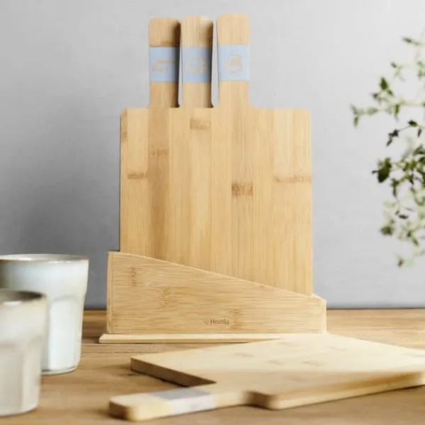 Brætsæt | BAMBUS | med håndtag | 4 stk. | 812960 Hot