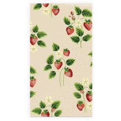 Bufféservetter Jordgubbe beige 16-pack Ivars i Lanna Discount