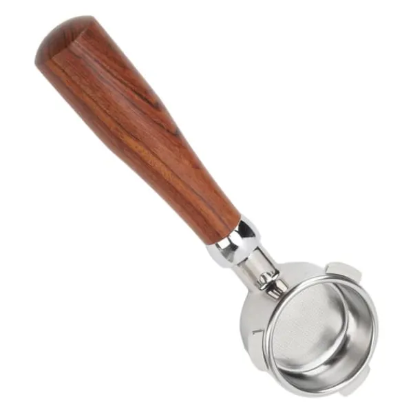 Bundløs portafilter i rustfrit stål, håndholdt, nøgen portafilter til Breville 8-serie kaffemaskine, 54 mm E-cirkulært mønster, siamesisk palisander | CDON Hot