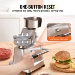 Burgerpatty-maskine, 29x21x29 cm, rustfrit stål Outlet