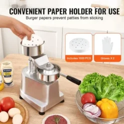 Burgerpatty-maskine, 29x21x29 cm, rustfrit stål Outlet