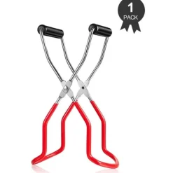 Køkkentænger>Burklyftare med grepp Konservertång i rostfritt stål Anti skållning Anti-halk Klämma med bred mun för kök Restaurang