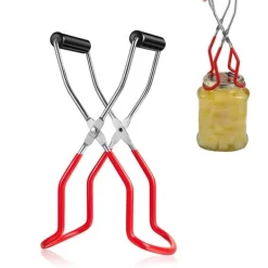 Køkkentænger>Burklyftare med grepp Konservertång i rostfritt stål Anti skållning Anti-halk Klämma med bred mun för kök Restaurang