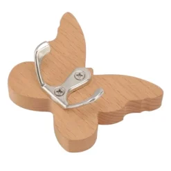 Butterfly træ vægkrog til frakker, tøj, hatte og håndklæder Discount
