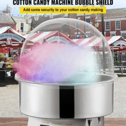 Candyflossmaskine 20,5" diameter - Candyflossdække til 52 cm kommerciel maskine. Ideelt for effektiv beskyttelse og præsentation. Outlet