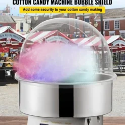 Candyflossmaskine kuppel, 52 cm, Transparent, Akryl Sale