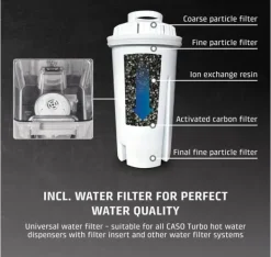 Caso, Turbo varmtvandsautomat, HW 630 Online