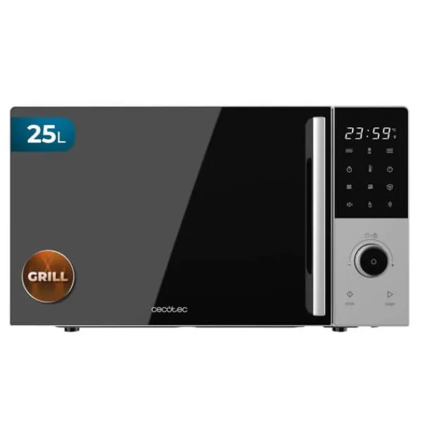 Cecotec Mikroovn med Grill Proclean 2500 25L Sort 2200W Digital Timer Inox Outlet