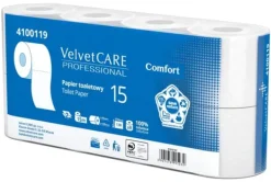 Toiletpapir>Cellulose fløjl toiletpapir / 8 ruller / hvid VLP-4100119