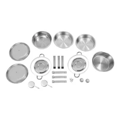 Chafing dish buffetsæt, 4,5 L madvarmer, rustfrit stål, guld, alkoholdrevet, selvbetjening til fester/bryllupper Clearance