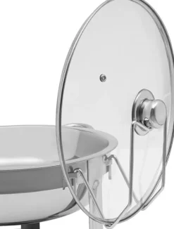 Chafing Dish Buffet-sæt - Rund Madvarmer 5 L - Rustfrit Stål - Til Buffet & Catering - Sølv Hot