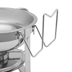 Chafing Dish Buffet-sæt - Rund Madvarmer 5 L - Rustfrit Stål - Til Buffet & Catering - Sølv Hot
