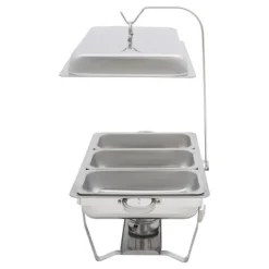 Chafing Dish Buffetvarmer - Serveringsvarmer - Rustfrit Stål - Til Catering, Restaurant & Hotel - Kommerciel New