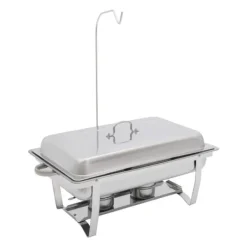 Chafing Dish Buffetvarmer - Serveringsvarmer - Rustfrit Stål - Til Catering, Restaurant & Hotel - Kommerciel New