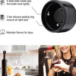 Champagne Saver Frisk opbevaring Lækagesikker flaskeforseglingshætteprop Outlet