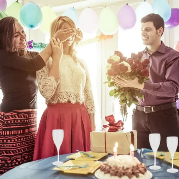 Champagneglas sæt, 19x6,5 cm, Hvid New