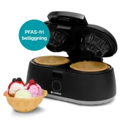 Champion Våffelskålsjärn Health Dubbelt 1000W VS400 Svart Clearance