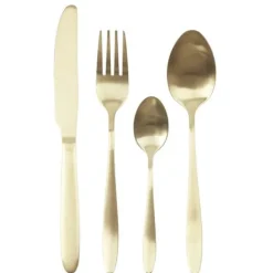 Charbon BESTIKSÆT 16 stk lys guld TIL 4 PERSONER Discount