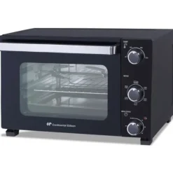 CONTINENTAL EDISON CEMF35B4 - Elektrisk miniugn 35L svart - 1500W - Rotisserie, Naturlig konvektion New