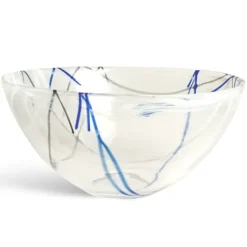 Kosta Boda Contrast Skål Hvid, Ø 35cm - Outlet