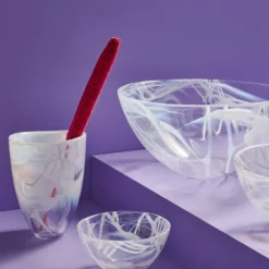 Kosta Boda Contrast Skål Hvid, Ø 35cm - Outlet