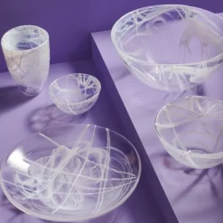 Kosta Boda Contrast Skål Hvid, Ø 35cm - Outlet