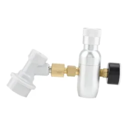 CO2-opladersæt til fadølstank - regulator og gasafbryder inkluderet (0-150 PSI) New