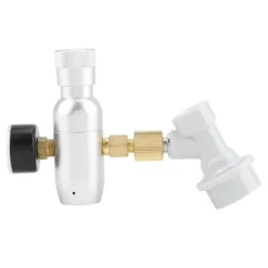 CO2-opladersæt til fadølstank - regulator og gasafbryder inkluderet (0-150 PSI) New