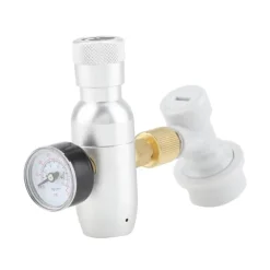 CO2-opladersæt til fadølstank - regulator og gasafbryder inkluderet (0-150 PSI) New