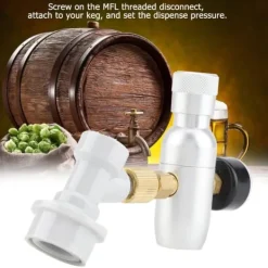 CO2-opladersæt til fadølstank - regulator og gasafbryder inkluderet (0-150 PSI) New