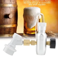 CO2-opladersæt til fadølstank - regulator og gasafbryder inkluderet (0-150 PSI) New