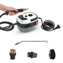 Damprenser - Bærbar Højtryksdamprenser - 2500 W - Tryksat Højtemperaturdamp - 220 V EU-stik - CE-godkendt - Mod Fedt & Pletter - Hvid Online