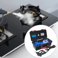 Damprenser - Dampvasker - 3000 W 220 V - ABS og rustfrit stål - Til fedt/pletter/støv/snavs - Sort Discount