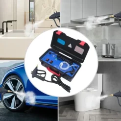 Damprenser - Dampvasker - 3000 W 220 V - ABS og rustfrit stål - Til fedt/pletter/støv/snavs - Sort Discount