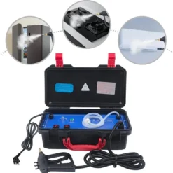 Damprenser - Dampvasker - 3000 W 220 V - ABS og rustfrit stål - Til fedt/pletter/støv/snavs - Sort Discount