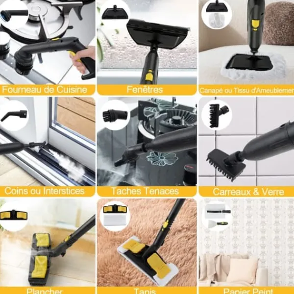 Damprenser, 36x26x23 cm, Gul Discount