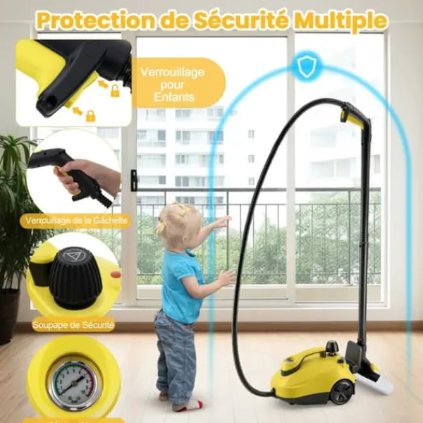 Damprenser, 36x26x23 cm, Gul Discount