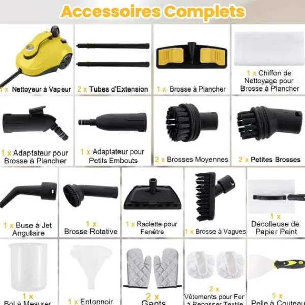 Damprenser, 36x26x23 cm, Gul Discount