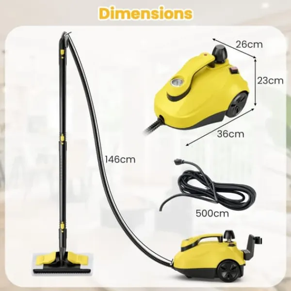 Damprenser, 36x26x23 cm, Gul Discount