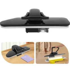 Dampstrygepresse - Bordmodel - 2200 W - Intelligent damp - Stor presseflade - Aluminiumsplade - Stativ i jernrør - Sort