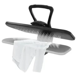 Dampstrygepresse - Bordmodel - 2200 W - Intelligent damp - Stor presseflade - Aluminiumsplade - Stativ i jernrør - Sort