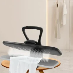 Dampstrygepresse - Bordmodel - 2200 W - Intelligent damp - Stor presseflade - Aluminiumsplade - Stativ i jernrør - Sort