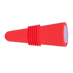 Dekorativ fødevaregodkendt silikone vinflaskeprop rustfrit stål 6,1x2,35 cm Clearance