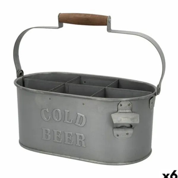 Dekorativ kurv Aktive 35,5 x 16 x 19,5 cm Flaskereol (6 enheder) Online