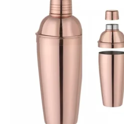 3-delt bartender shaker til drinks og cocktails Cobbler 0,8 l - kobber Sale